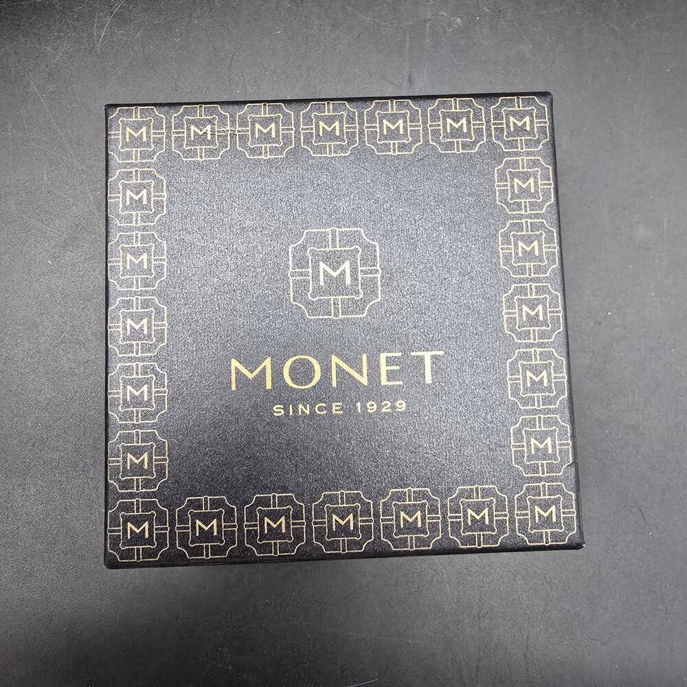 Monet Angel Compact Mirror Rhinestones In Box - Picture 3 of 6